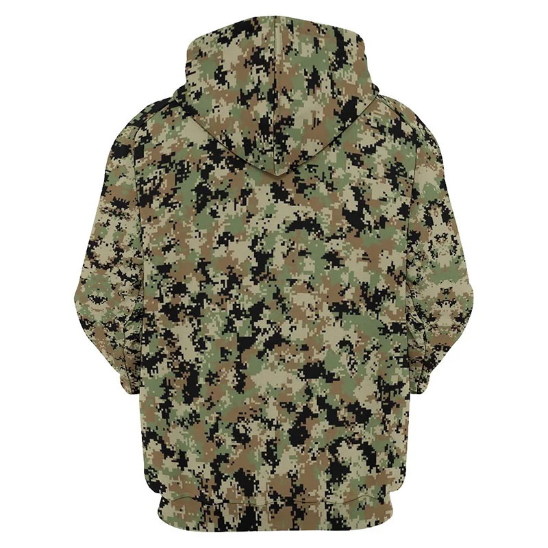 Military Camouflage Graphic Hoodie Men Clothing 3D Army Veteran Printed Combat Hoodies Harajuku Fashion y2k Pullover Hooded Tops