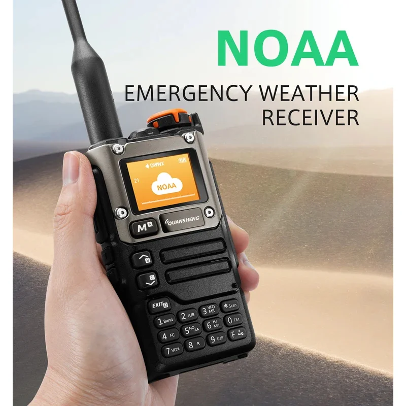 Quansheng UV-k5(8)Walkie Talkie 5W Air Band Radio Charge UHF VHF DTMF FM Scrambler NOAA Wireless Frequency Two Way CB Radio