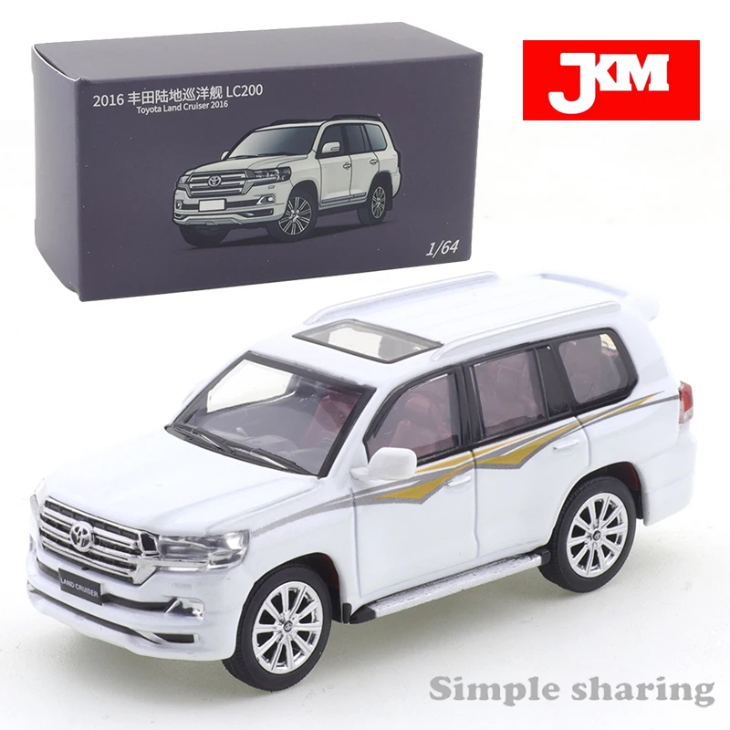 JKM1/64 Toyota Land Cruiser 2016 LC200 Vehicle Car Alloy Car Metal Model Toy Children's Christmas Gifts