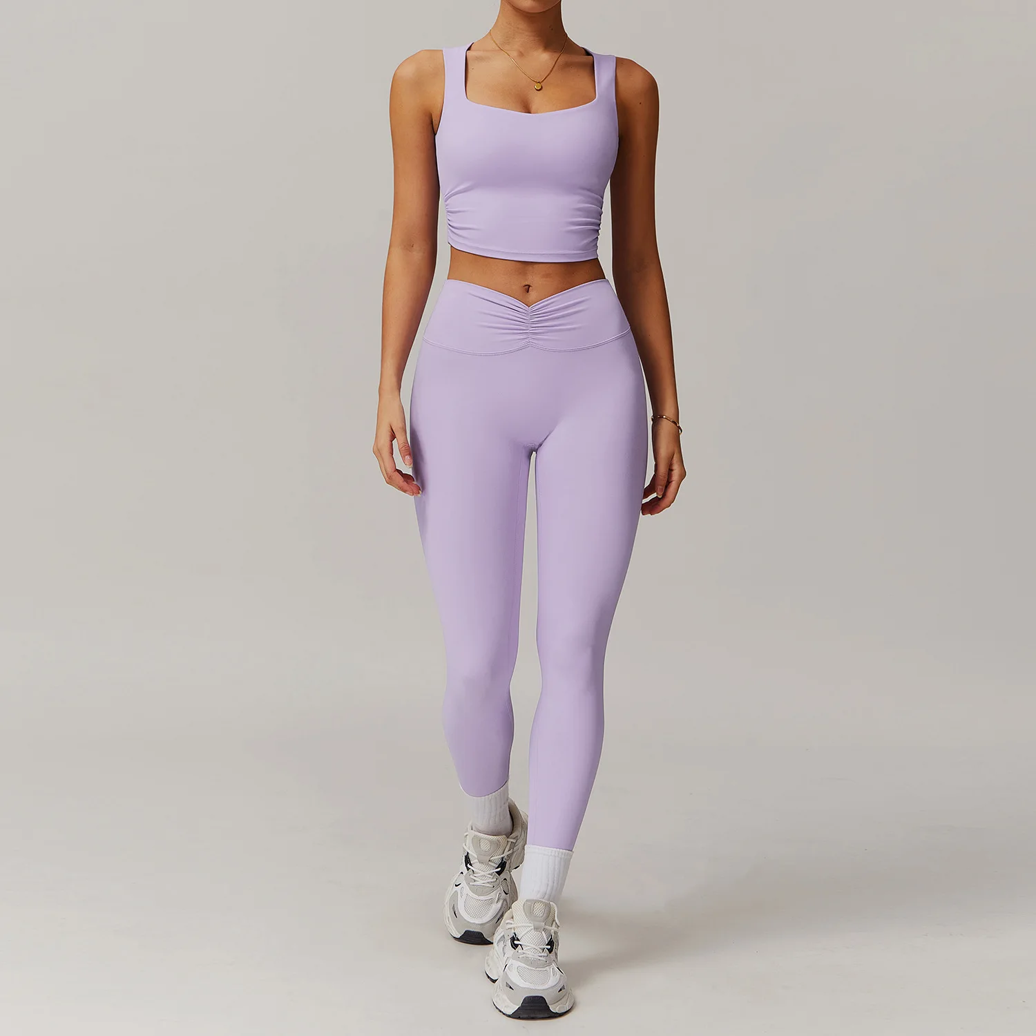 2 Pieces Yoga Sets Sportswear Suits For Women Gym Clothes Fitness Long Sleeved Jacket Tracksuits Sports Bra Gym Leggings Set