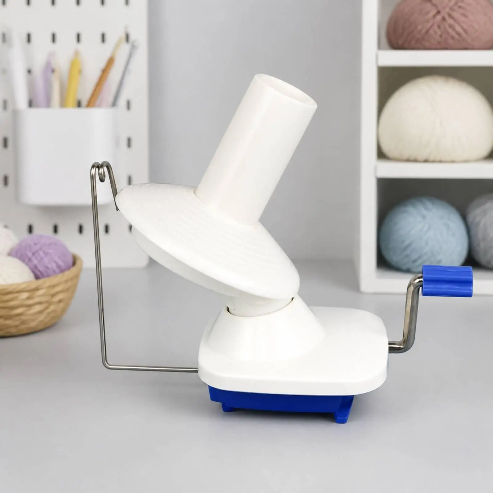 Plastic Yarn Winder Hand Operated Wool Winding Machine for Crochet Knitting Thread Guide Manual Craft Tool