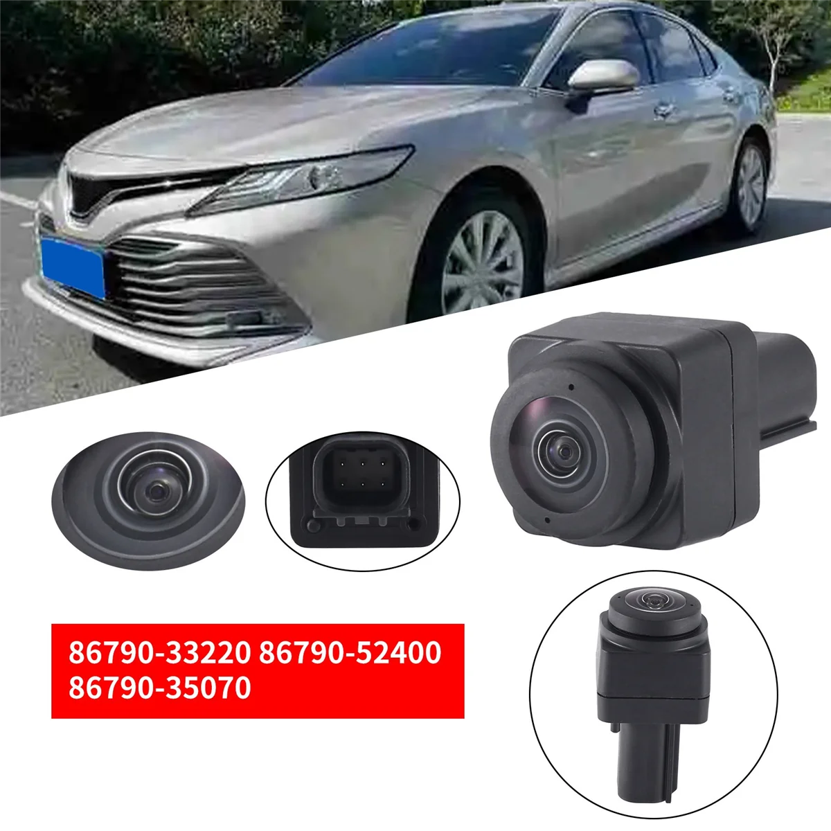 

Car Front Surround View Camera 86790-33220 86790-52400 86790-35070 for Toyota Camry Aqua 4Runner Grille Assist Camera