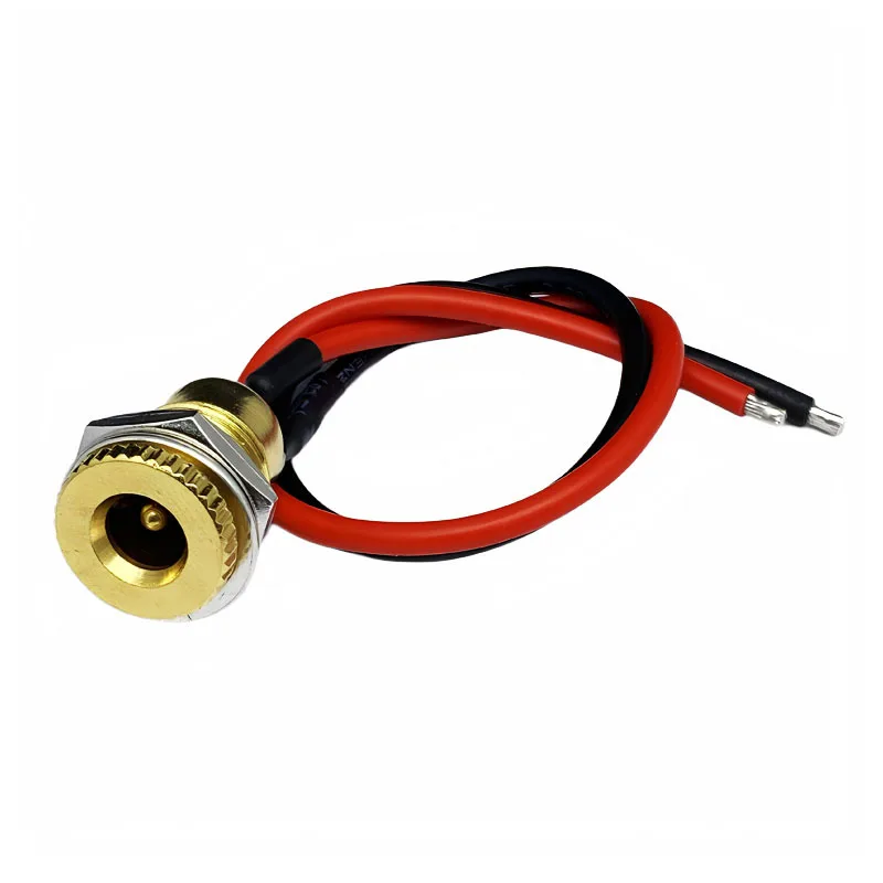 DC-099 Power Socket Plug 5.5x2.1mm 2.5mm Gold Plated Copper 15A DC Power Jack Female Male Connector for LED Strip Adapter DIY