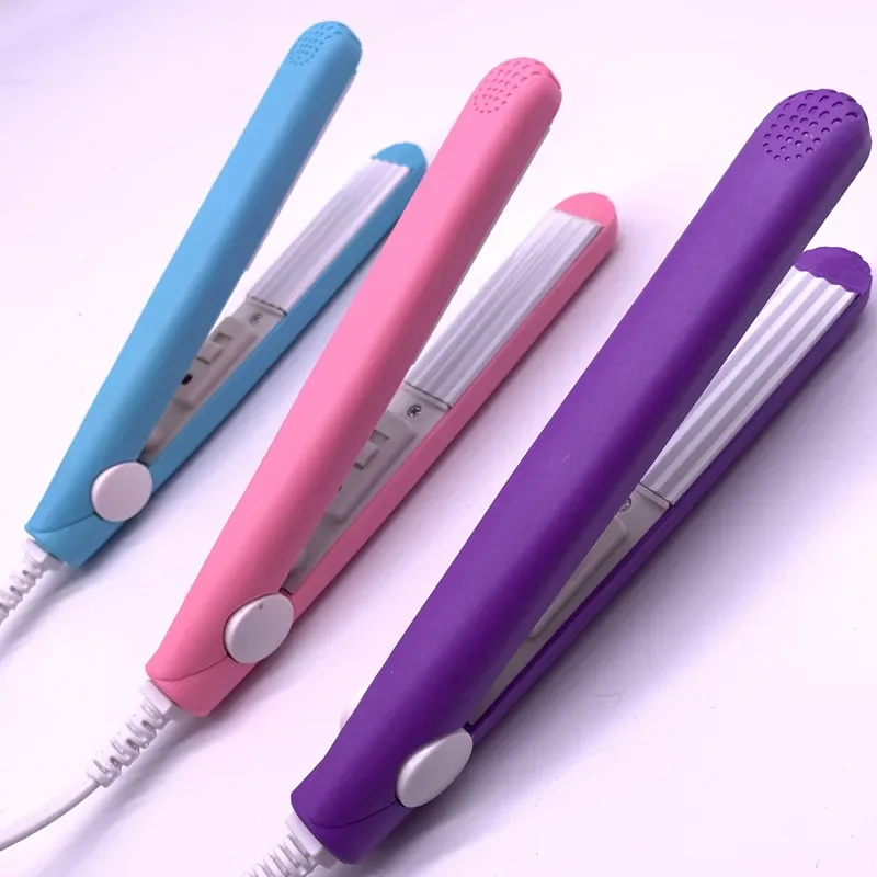 

3 in 1 Hair Iron High Quality flat iron Straightening hot comb mini professional hair straightener & Curling Iron Styling Tools