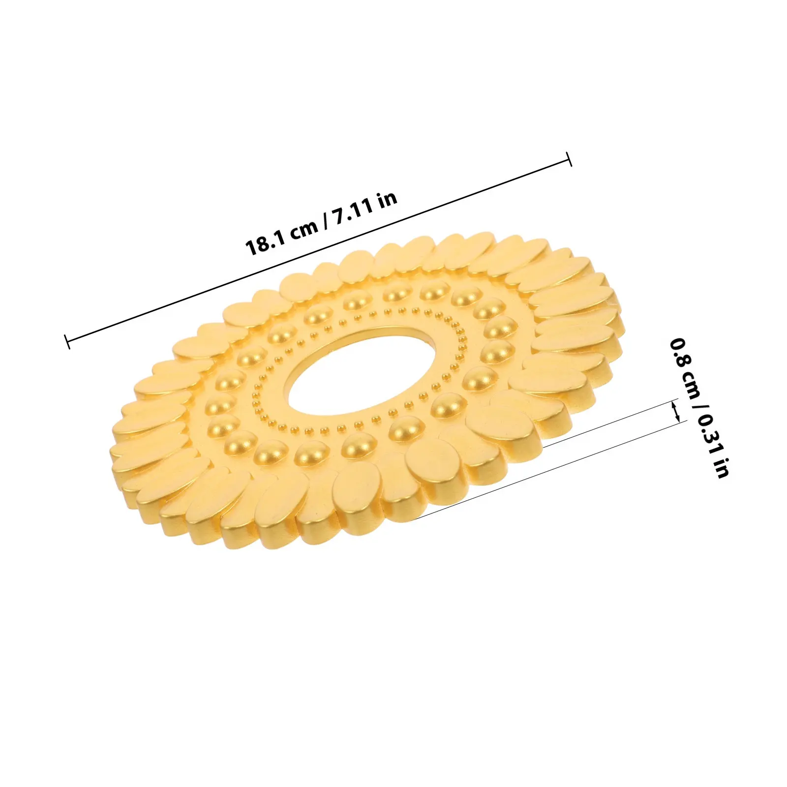 Ceiling Round Medallion Elegant European Style Easy Install Decorative Ceiling Lamp Medallion Ornament for Living Room Fan