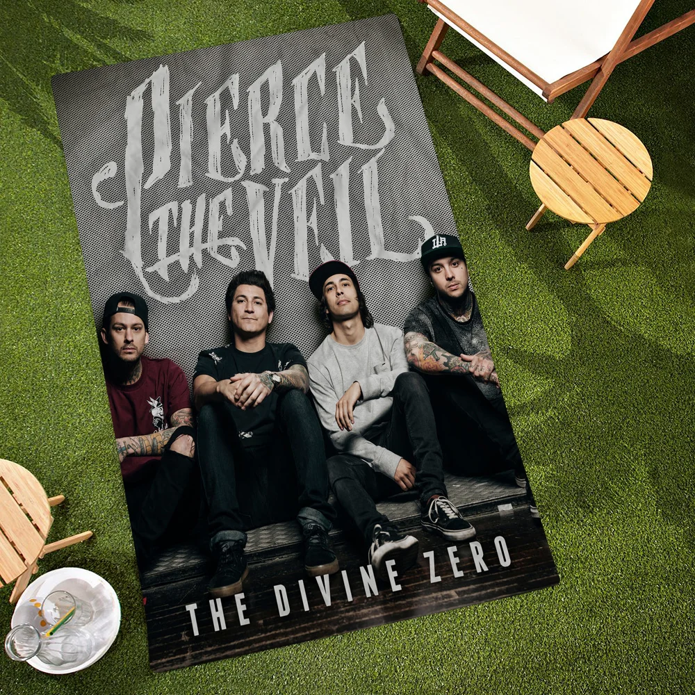 

Пляжное полотенце из микрофибры Pierce The Veil Band, впитывающее быстросохнущее мягкое полотенце для йоги, плавания, курортное полотенце для альпинизма