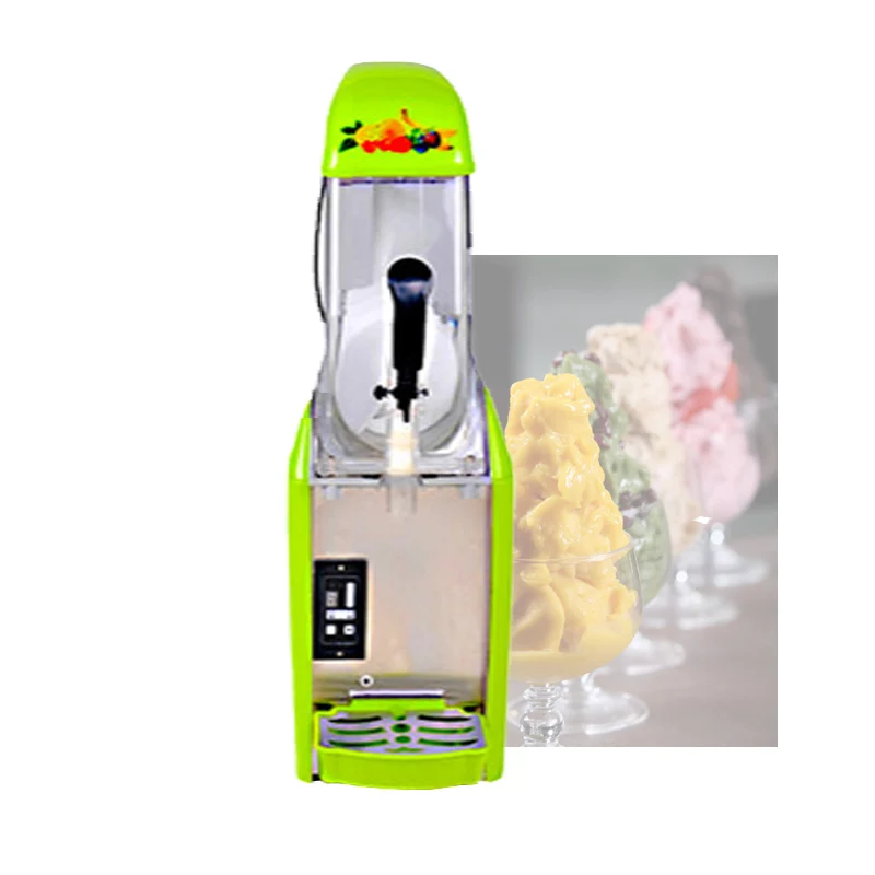 

1-Bowl Beverage Slush Machine with LED Light Cover for Restaurant Use for Snow Melt and Slushie Making