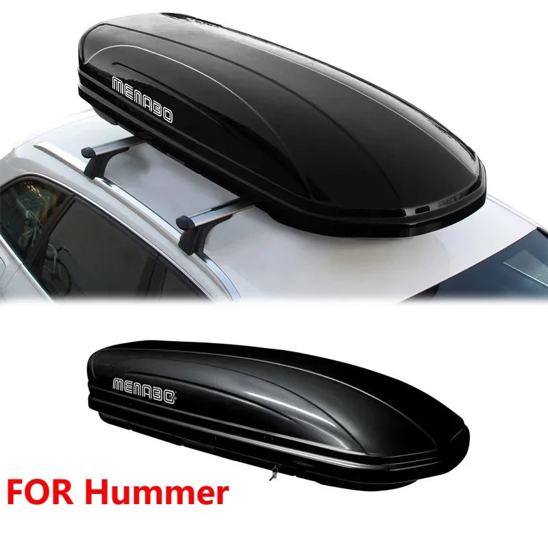 

Roof Box 11 Cubic Ft For Hummer - Black Rooftop Cargo Carrier 1Pc