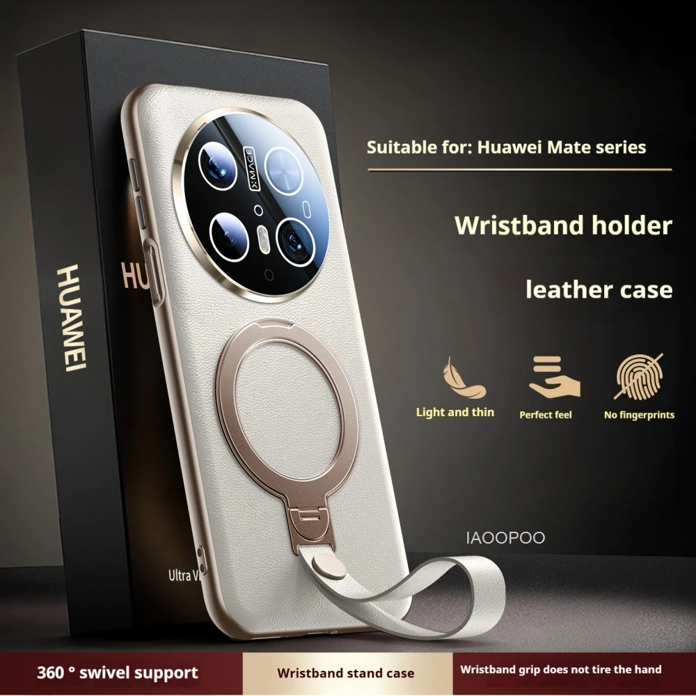 

Роскошный гальванический кожаный чехол из ТПУ для Huawei Mate 70 60 Pro Plus RS X6 X5 X3, устойчивый к падению, магнитная беспроводная зарядка