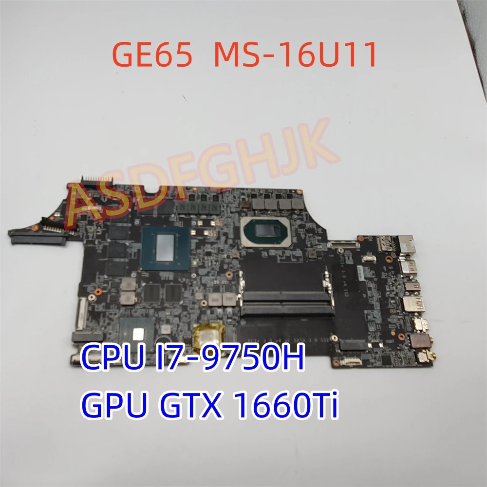 

Оригинальная версия для MSI GE65 GL65 GP65 GL75 GE75 GP75 материнская плата для ноутбука, системная плата, процессор, протестированная модель GTX 1660Ti, быстрая доставка