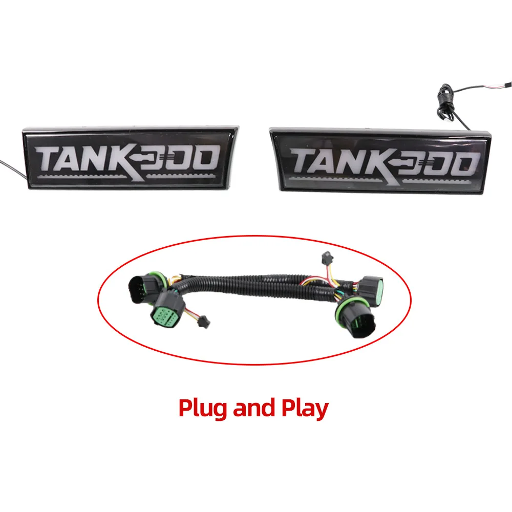 For Tank 300 Leaf Board Light Flow Steering Wing Side Light Daytime Running Light Decorative Modification Parts