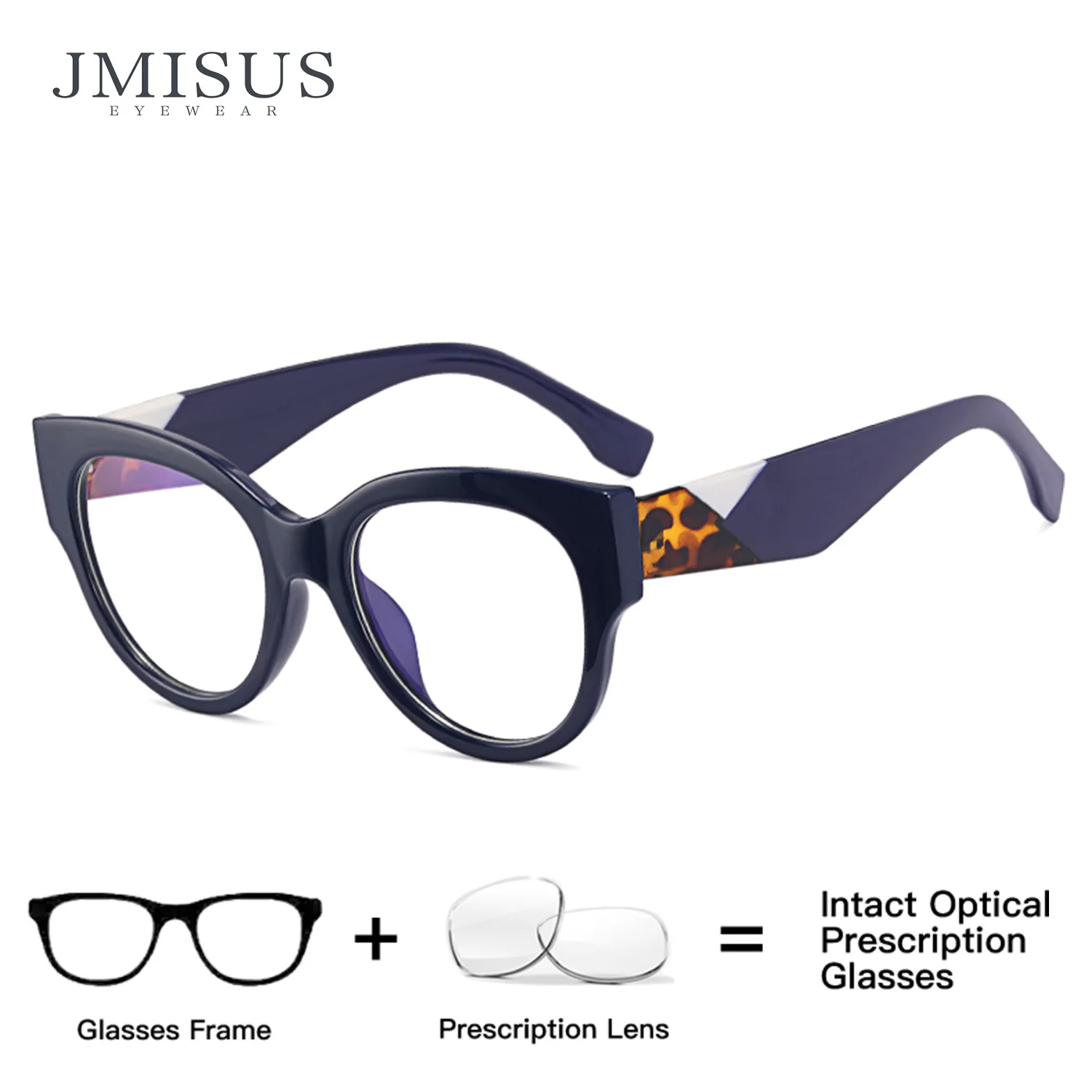 

JMISUS Fashion Butterfly Progressive Prescription Eyeglasses Male Handmade Acetat Photochromic Optical Glasses for Women