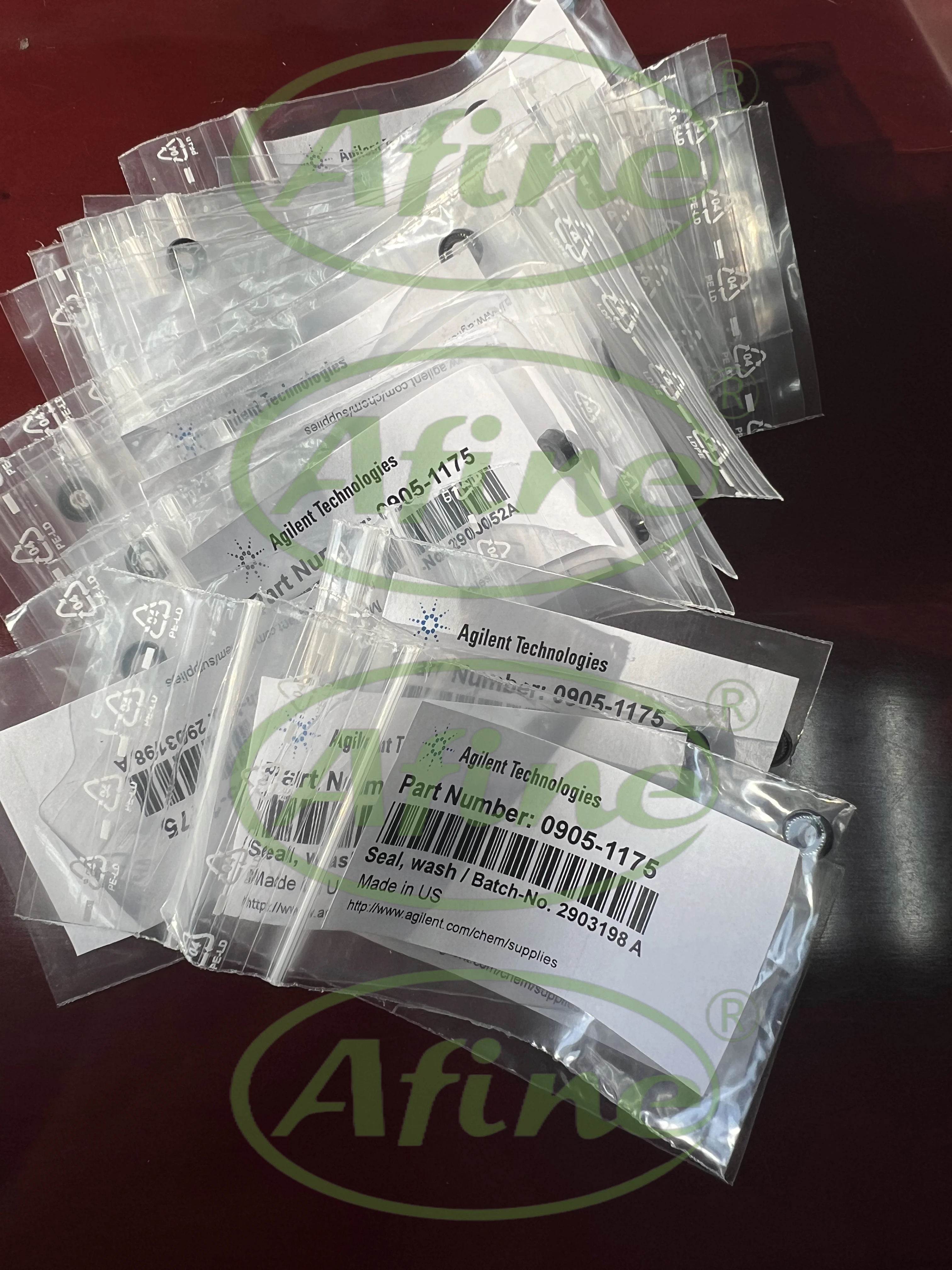 AFINE Agilent PTFE 퍼지 개스킷, 1260, 1290, 1220, 1200, 1100 펌프용, 0905 1175, 1/Pkg