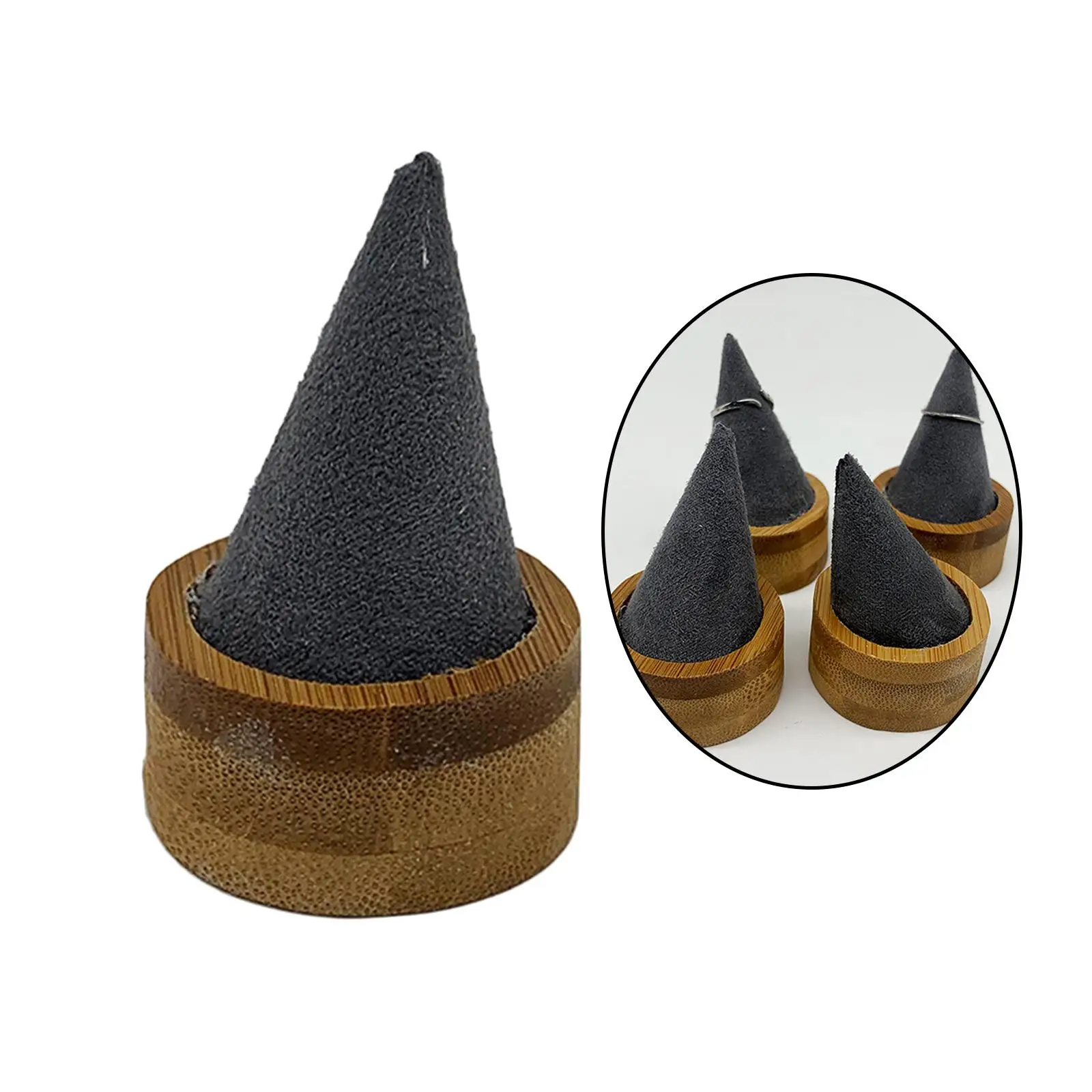 Jewelry Display Stand Cone Rings Storage Tray for Earrings Bracelet Rack Mom