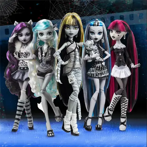 Figurka Monster High Black White Series Limited Edition Reel Drama Personalizowana Figurka Akcji Modna Zabawka Wydajne Prezenty