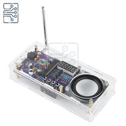 Radio electronic DIY kit AXS2031 FM radio digital tube display radio single chip learning assembly parts 87.5MHz~108MHZ