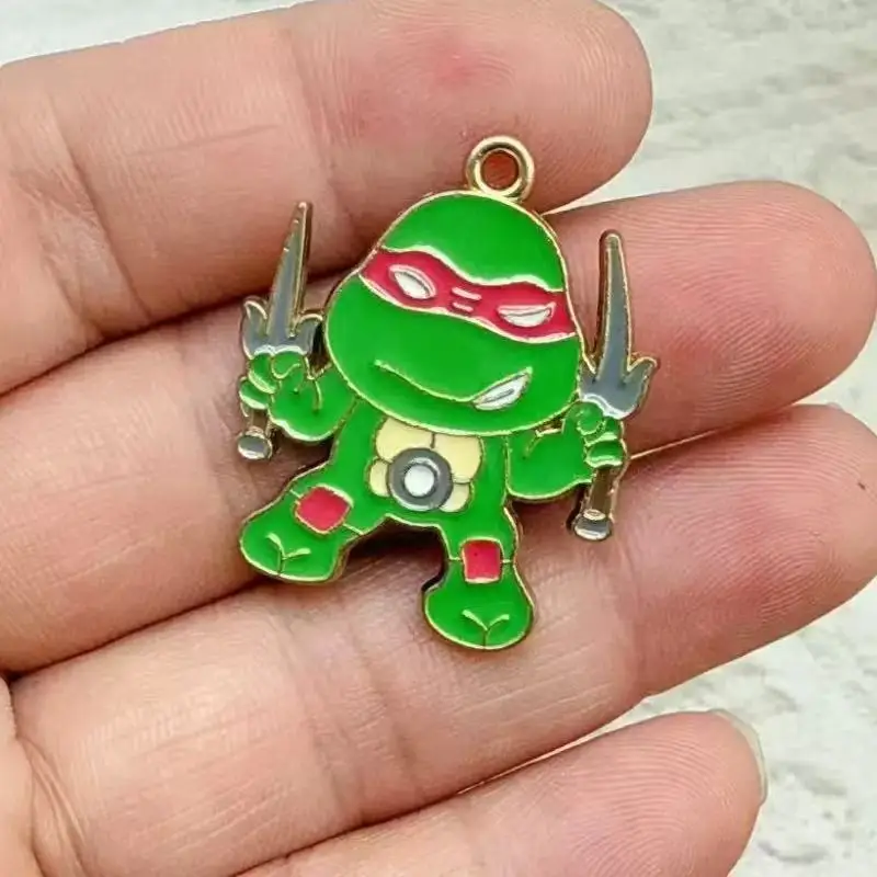 10Pcs/lot Cute Cartoon Enamel Charms Pendant for Cosplay DIY Earrings Jewelry Make Bracelet Earrings Handmade Accessory