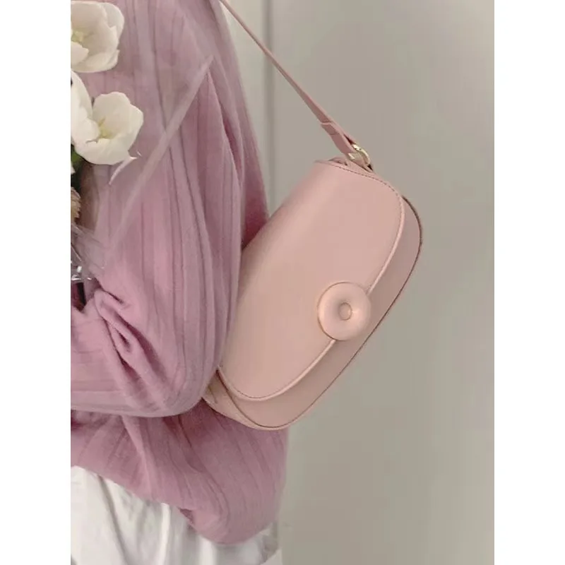 

Trendy candy color niche design armpit bag new style clamshell saddle bag fashion versatile single shoulder crossbody bag