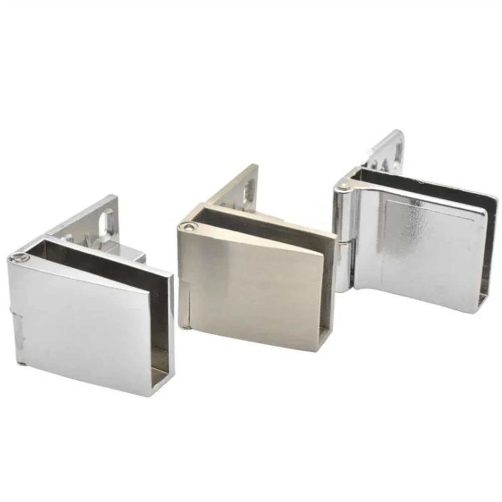 2Pcs/Set Glass Door Hinge Glass Cabinet Door Hinge Wine Cabinet Hinge Glass Display Free Hole