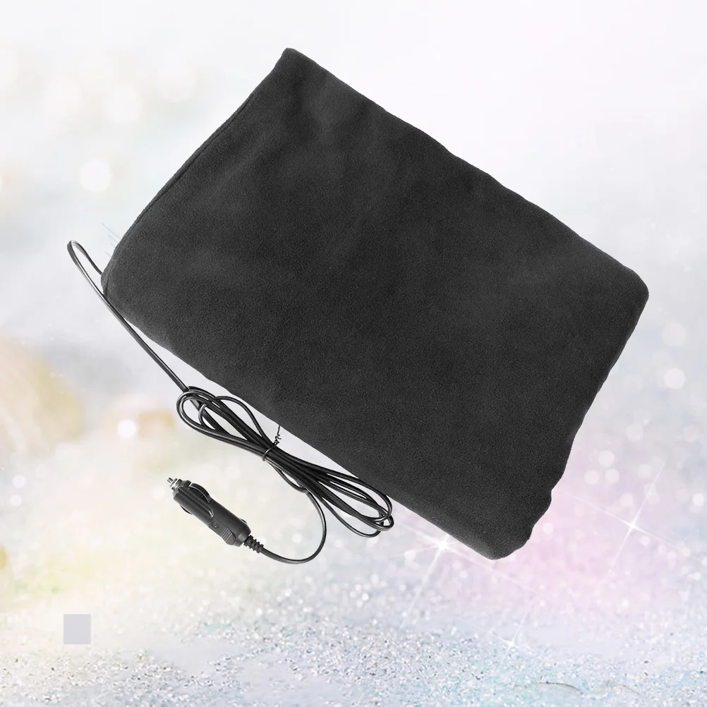 차량용 내구성 전기 난방 담요, 쿠션 난방 담요, 겨울 자동차 차량, 블랙, 1 개, 12V