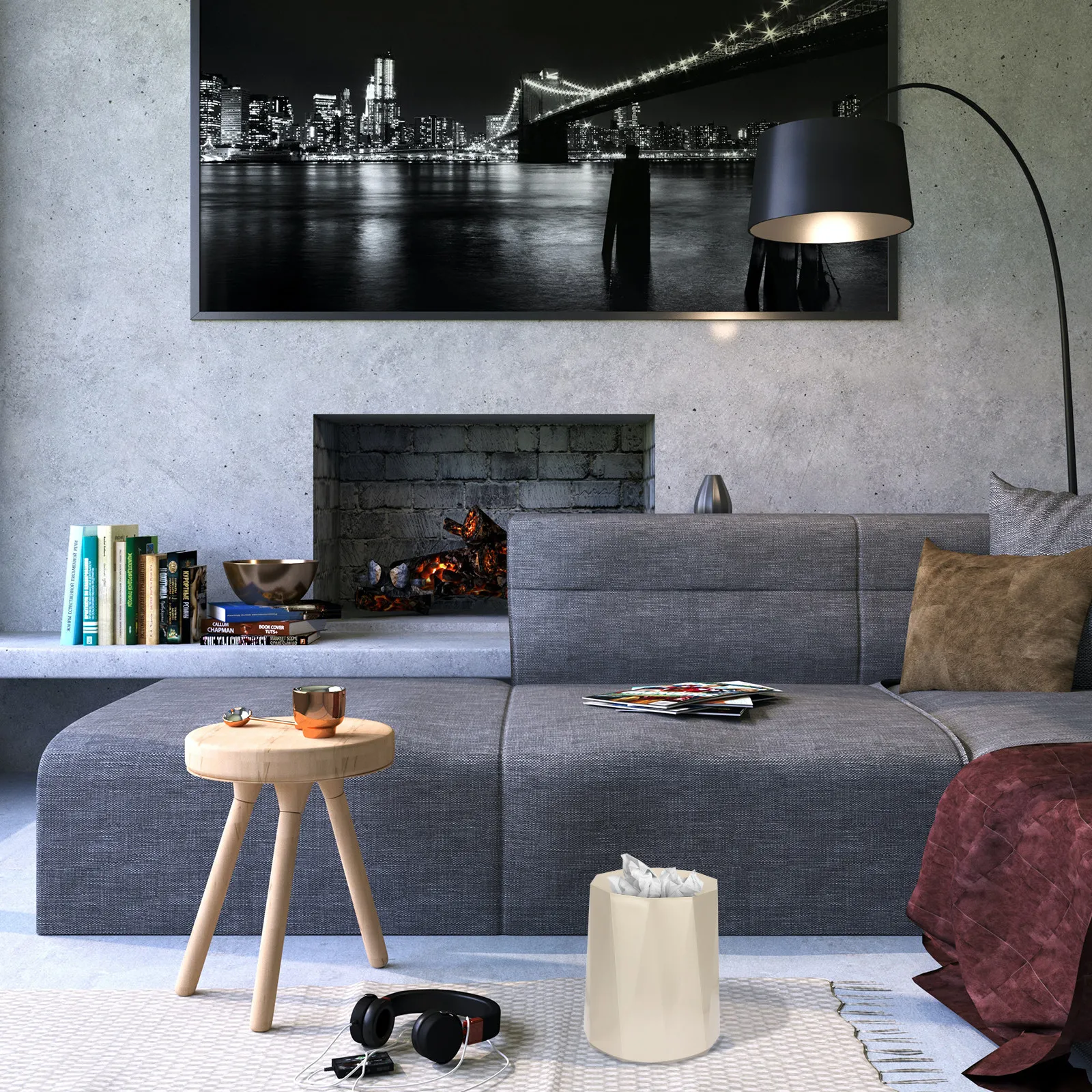 

Пластиковая мусорная корзина для кухни, удобная для использования, контейнер для бытовых отходов, с высокой грузоподъемностью, легко моется