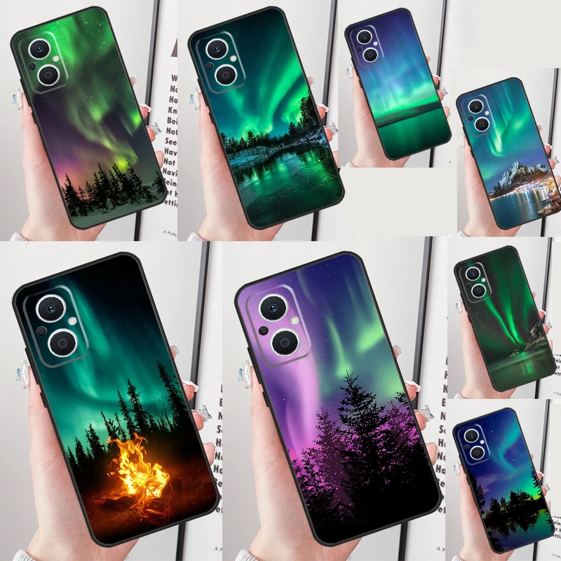 Northern Lights Case For OPPO Reno 10 Pro 7 6 5 8 Lite 8T 5Z 4Z 2Z OPPO Find X6 Pro X2 X3 Neo X5 Lite Cover