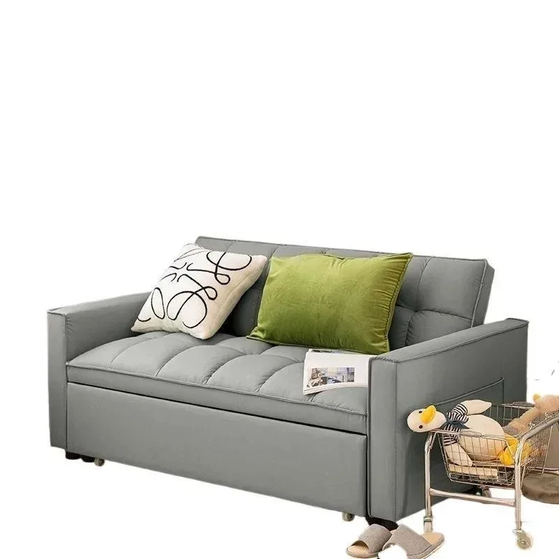 Sofa bed sofa simple dual-purpose foldable folding cream