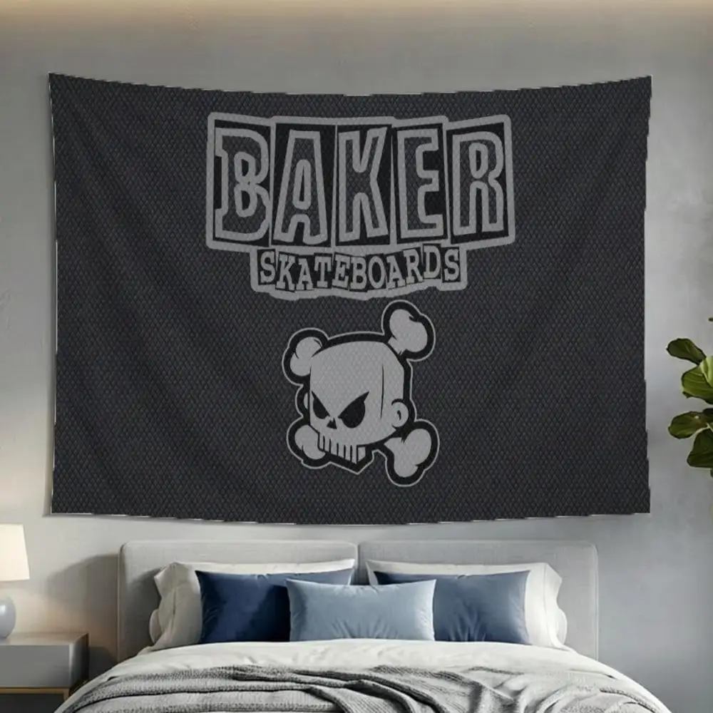 brand street B-Baker Skateboards Tapestry Washable Soft Tapestry Wall Art Decor for Living Home Room Bedroom