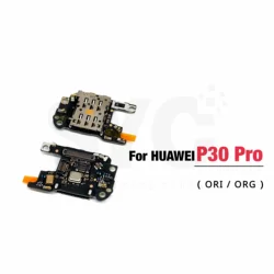 Originele Board Sim Connector Voor Huawei P30 Pro Sim Kaartlezer Slot Socket Houder Flex Kabel Vervangende Onderdelen