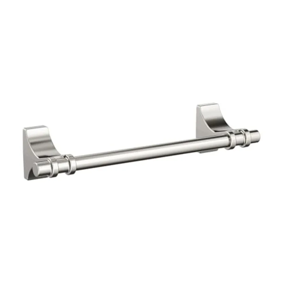 

Bathroom towel bar for wall mounting, polished nickel finish, 9 inch length, corrosion-resistant and sleek modern design