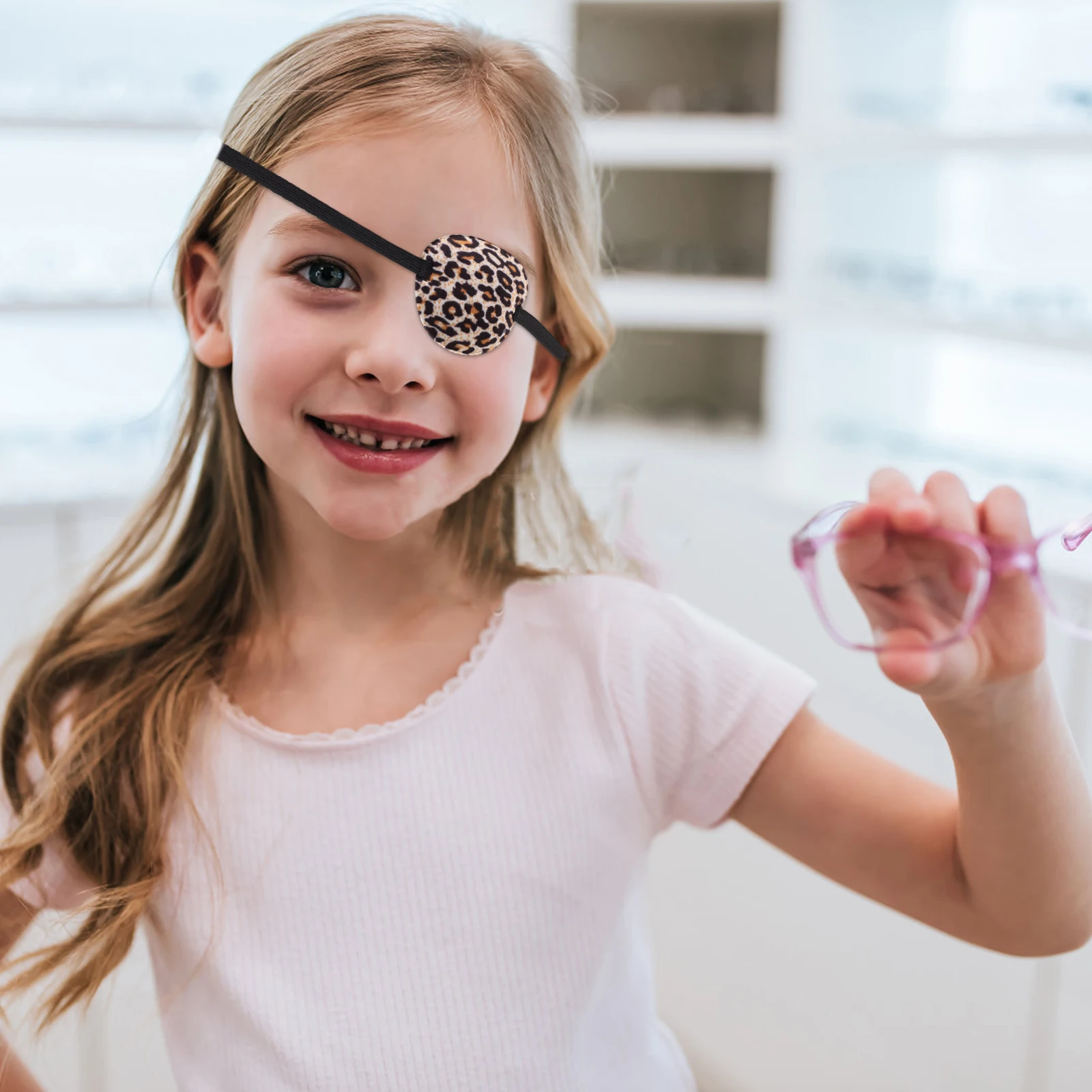 

6 Pcs One Eye Patch for Adults Kids Amblyopia Correction Training Medical Eye Cover Adjustable Soft Lightweight Breathable