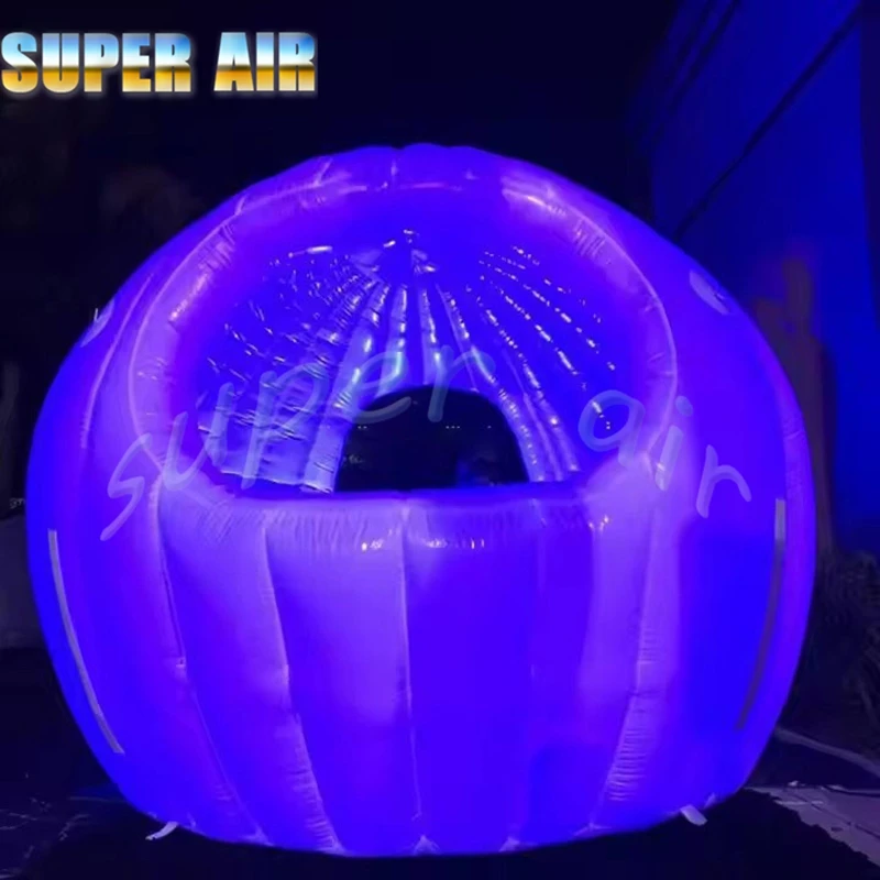 Op maat gemaakte kleurrijke LED opblaasbare iglo opblaasbare bartent voor barshow