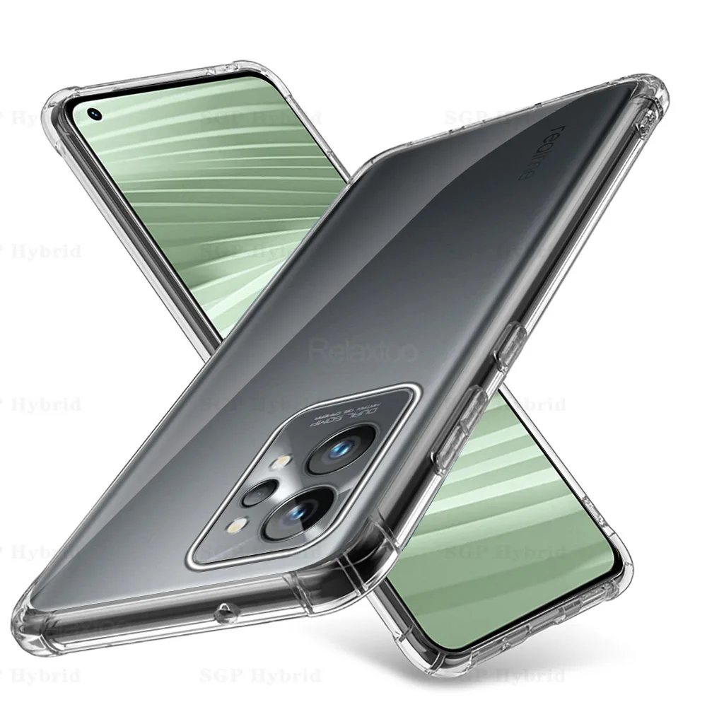 Clear Airbag Silicon Protector Case For Oppo Realme GT2 Pro Anti-Knock Cover Realmi GT 2 GT2Pro Realmy GT Neo2 Neo3 Neo 3 Fundas