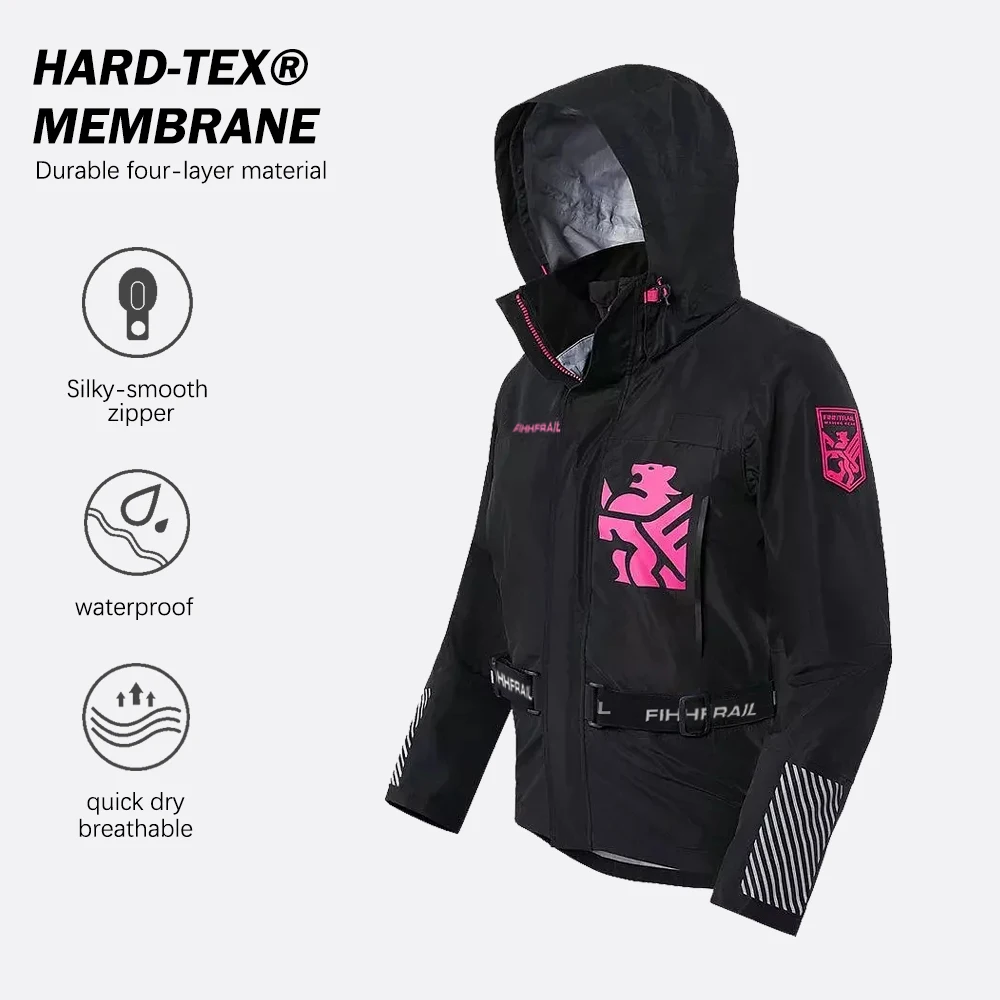 Damenjacke HARD-TEX Wasserdichte Winter-Angelkleidung Geeignet für Camping, Reiten und Erkundungen mit Kapuze Wärmeisolierende Outdoor-Jacke – Detail 2