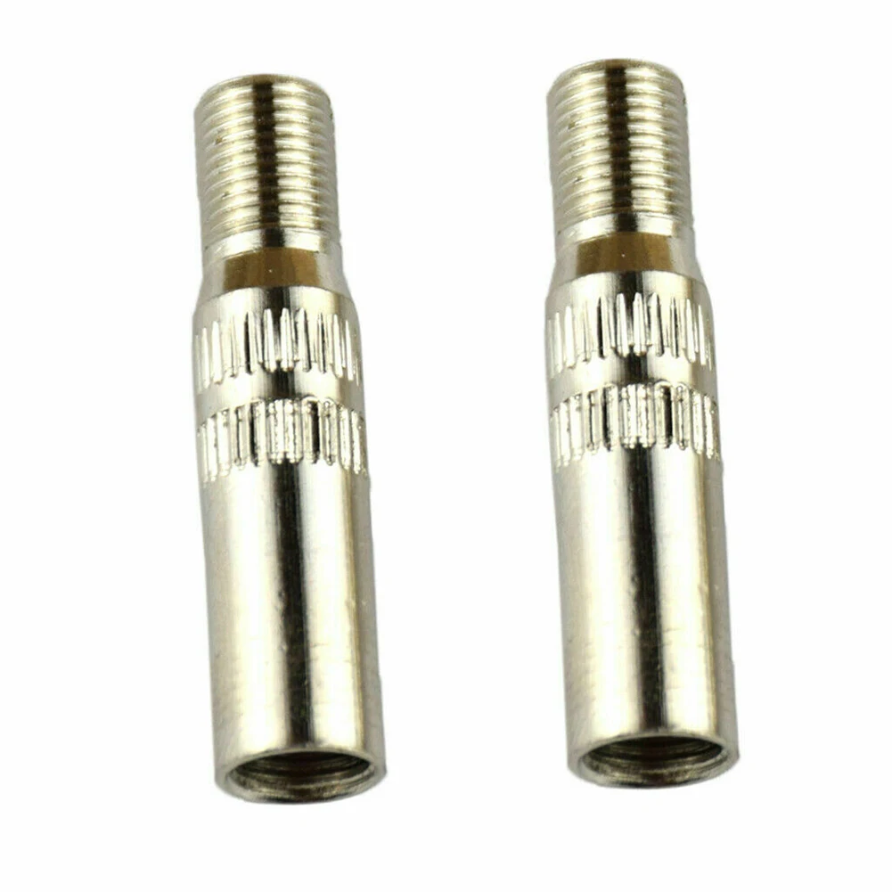 Extension de tige de valve de pneu pour automobile et moto, 2 pièces, en laiton chromé pour une rétention de pression constante