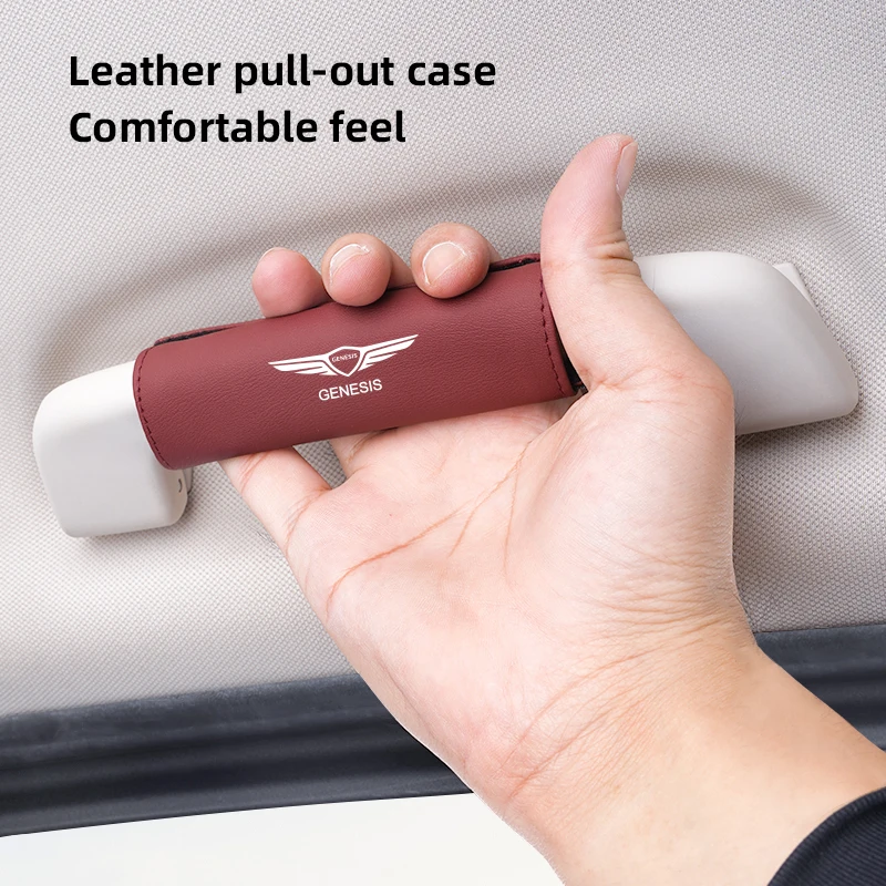 Car Door Handle Leather Protective Cover For Genesis G80 GV70 GV80 GV60 G70 Essentia Neolun G90 GV90 X