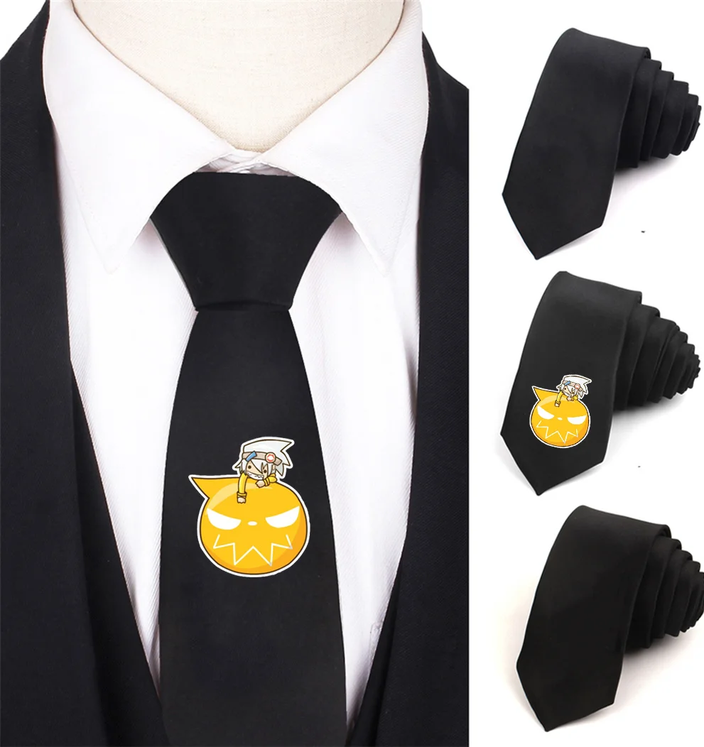 

Kids Necktie Anime Soul Eater Necktie Boy's Children Necktie Cotton Neck Tie Teenager Neck Tie Halloween Necktie