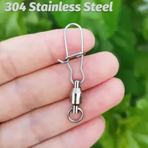 Goabatit 20 adet döner geçmeli konnektör, pin, rulman, rulman, o - ring toka seti, olta, cazibesi bağlamak kilit çapraz, araçları balıkçılık Hattın konilerinin en iyi 10 satışı-no. 6