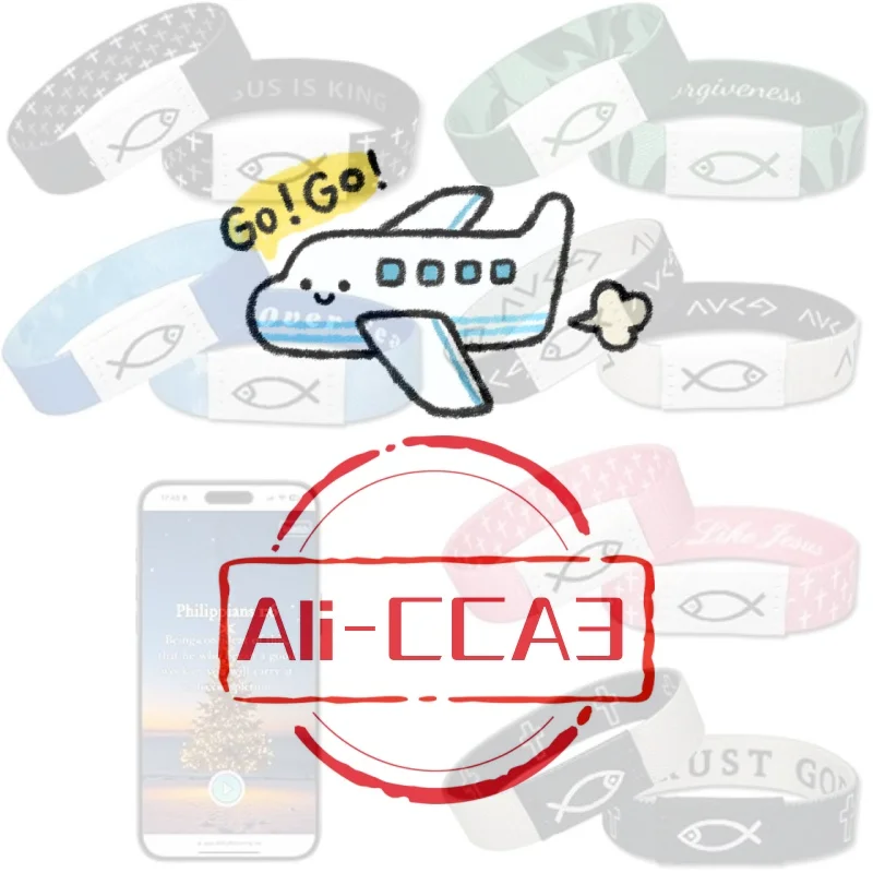 

Водонепроницаемый браслет с NFC-чипом и цитатами из Библии, регулируемый, с умным датчиком, эластичный, в подарок