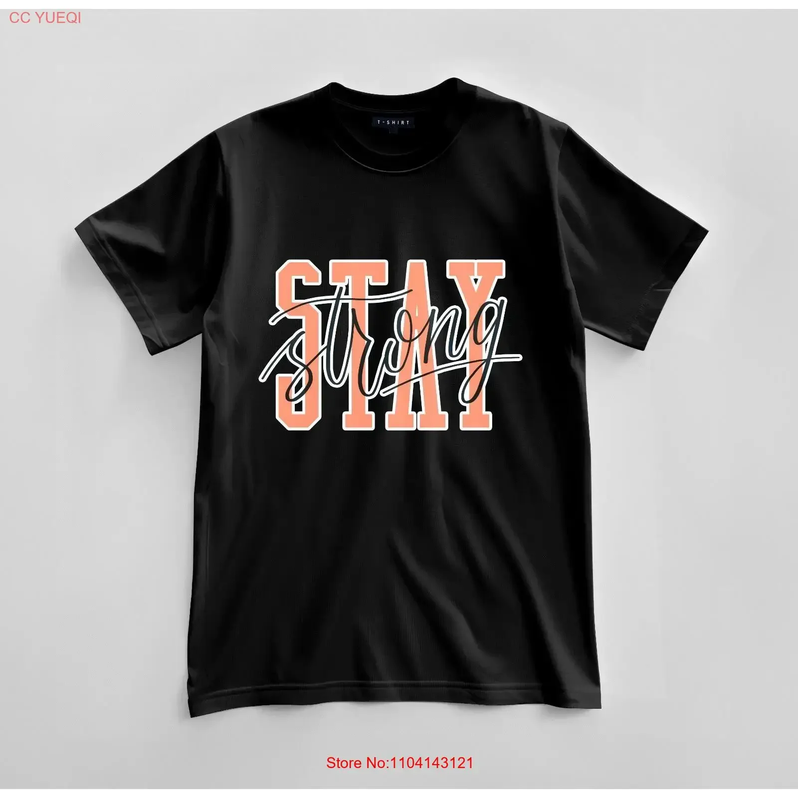 Custom Stay Strong T shirt Design Jersey  vintage Washed graphic homme Versatile Breathable Top For Everyday Wear fashion