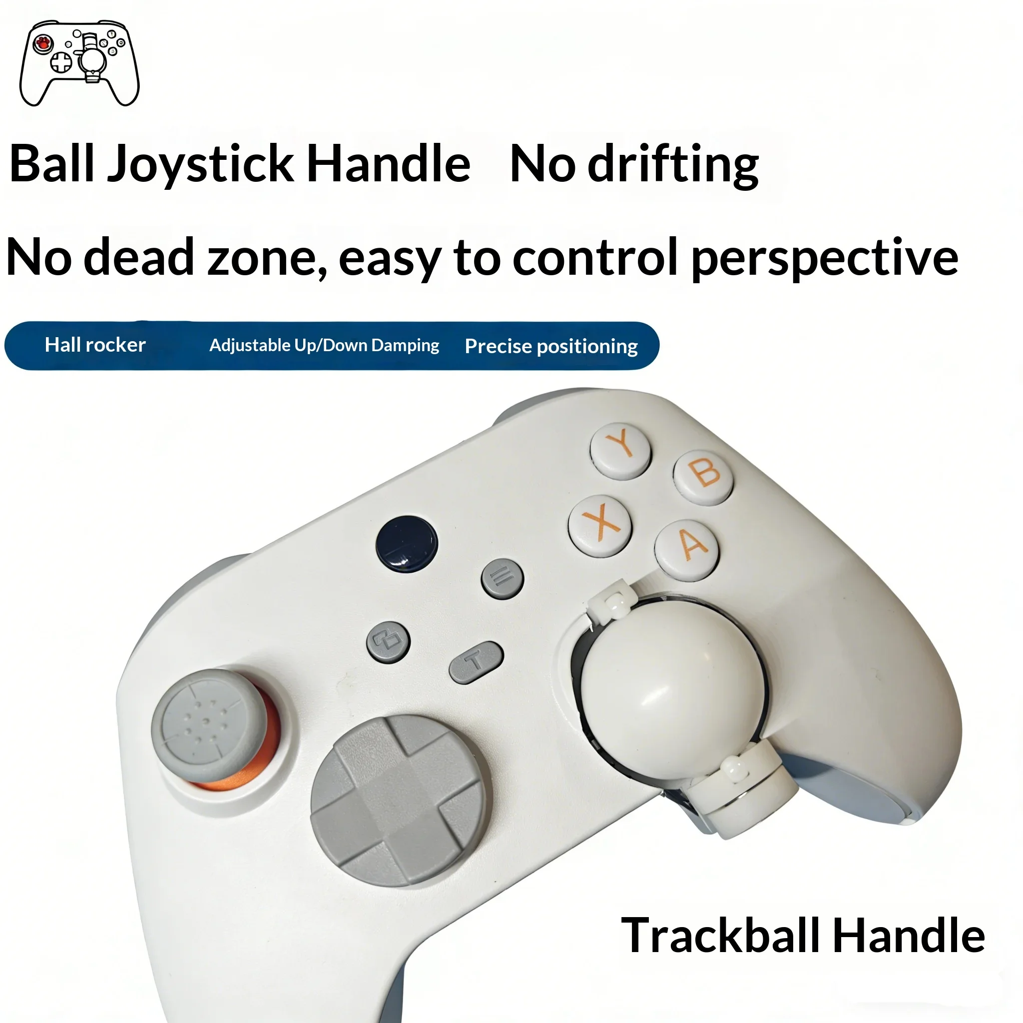 

Wired Trackball Mouse Gamepad, with Gyroscope and Joystick, Programmable Mapping, DIY Controller for Mobile PC FPS Games