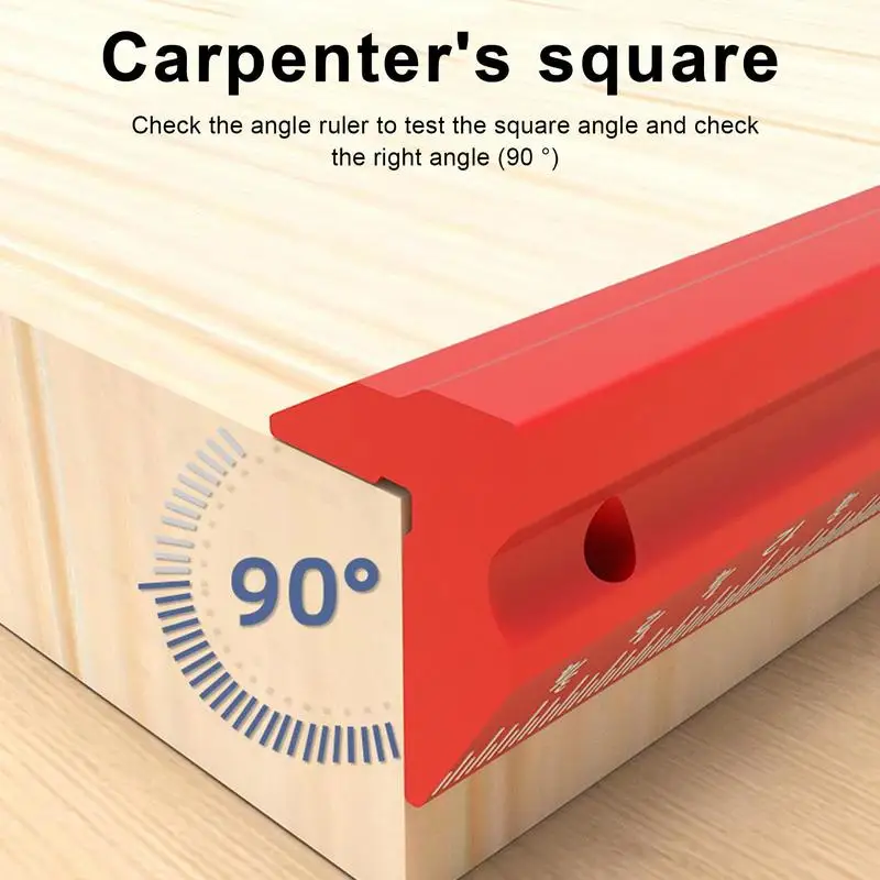 Scriber Ruler Metal Scriber Scriber Pocket & 12 Inch V-shaped Precision Edge Ruler For Positioning Scribing For Engineers Woodwo