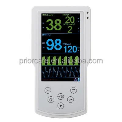 Professional 5 Inch TFT Display Veterinary Handheld Vital Sign  For Spo2 & Co2 ing