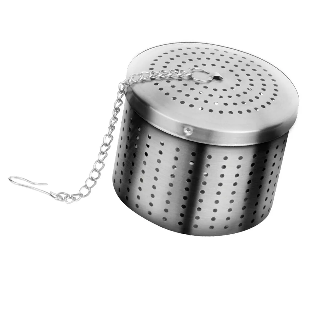 1 pc Stainless Steel Spice Infuser Tea Strainer Multi-Function Filter Healthy Hangable Hook Chain Design For Tea Chinese
