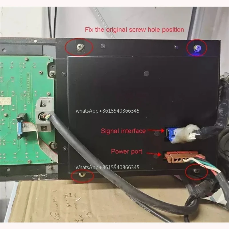 The New Industrial Monitor A61L-00001-0093 Replaces The Old 9-inch CRT Monitor With A Black Aluminum Case