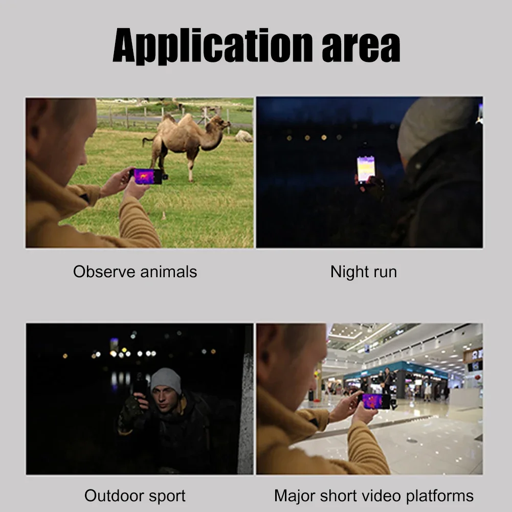 Mini termocamera a infrarossi telefono dispositivo di Imaging a infrarossi esterno piccola termocamera per telefono cellulare Android