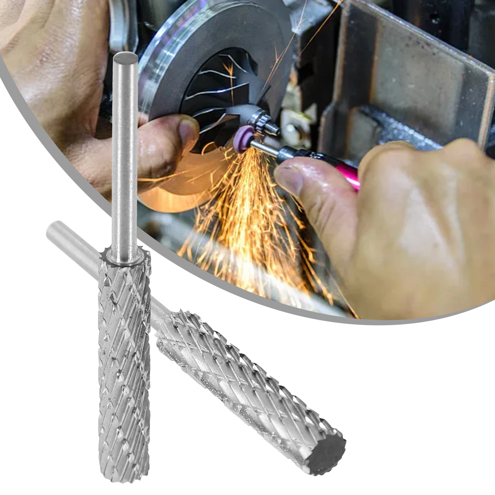 3/4/5/6MM Rotary File Burr Cutter High Speed Steel Rotary File Drill Bit Engraving Cutter 3mm Shank