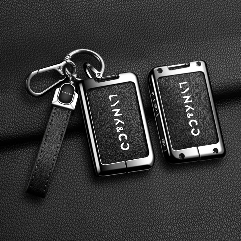 حافظة مفاتيح السيارة من سبائك الزنك مناسبة لـ LYNK & CO LYNK CO 01 03 05 06 09 2024 2025 حافظة حماية مفتاح السيارة عن بعد