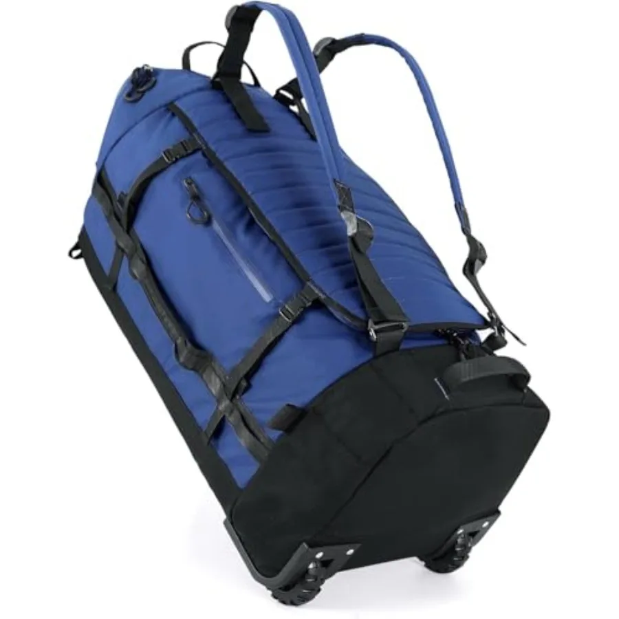 Rolling Duffle Bag with Wheels, 86L 30"Carry on Luggage with Wheels, Folding Travel Bag, Duffle Backpack with Separate Shoe Com
