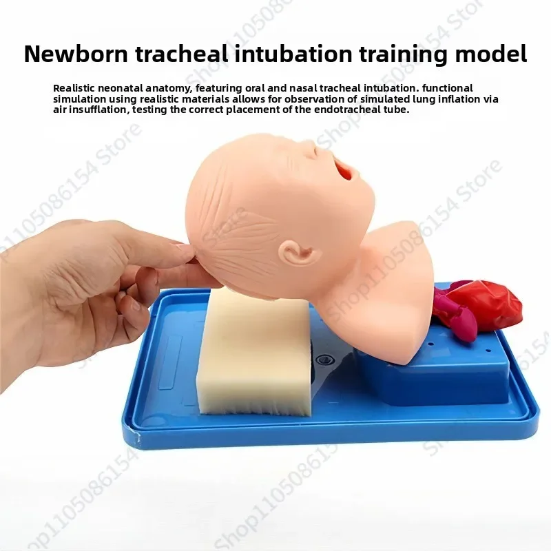 Advanced newborn tracheal intubation training model Children's first aid operation demonstration Simulation teaching aids